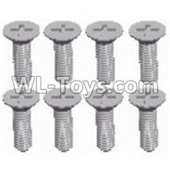 JJRC Q46 screws Parts-Cross recessed Flat head screws(8PCS)-M2.5X8 KM,JJRC Q46 Parts,jjrc q46 speedrunner Parts,JJRC Q46 1/12 Parts