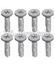 JJRC Q46 screws Parts-Cross recessed Flat head screws(8PCS)-M2X8 KM,JJRC Q46 Parts,jjrc q46 speedrunner Parts,JJRC Q46 1/12 Parts