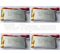 Wltoys 12628 RC Battery,7.4V 1800mAh 20C Battery(4pcs)-80mmx35mmx18mm-T shap plug-L959-P-01,Wltoys 12628 RC Car Spare Parts Replacement Accessories,1:12 Scale 6wd,2.4G 12628 rc racing car Parts