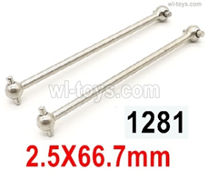 Wltoys 144001 Dog Bone(2pcs)-2.5x66.7mm-144001.1281,Wltoys 144001 1/14 Parts,Wltoys 144001 RC Car Parts