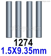Wltoys 14401 Parts-Cardan shaft(4pcs)-1.5x9.35mm-14401.1274,Wltoys 14401 1/14 Parts,Wltoys 14401 RC Car Parts