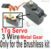 Wltoys 144001 Upgrade Metal Servo. The Gear is made of Metal Material.,The Torque is 17g with 3 Wire.