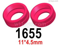 Wltoys 144001 Parts-Shock-absorbing sealing cap 11x4.5mm group.144001.1655.Wltoys 144001 1/14 Parts, Wltoys 144001 RC Car Parts.