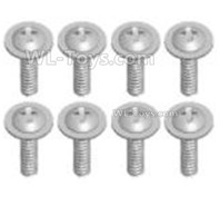 Wltoys 14401 Parts-Screws Parts--ST2.6X6-PWB6-8pcs-A303-39,Cross Flat head tooth screw,Wltoys 14401 1/14 Parts,Wltoys 14401 RC Car Parts