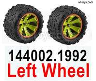 Wltoys 144002 Parts-Left Wheel unit.144002.1992. The Left Tires.Total 2 set.Wltoys 144002 1/14 Parts, Wltoys 44002 RC Car Parts.