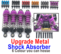 Wltoys 144002 Parts Upgrade Metal Shock Absorber.144001.1316.Total 4pcs.There are 5 colors you an choose.Wltoys 144002 1/14 Parts, Wltoys 44002 RC Car Parts.