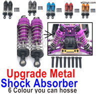 Wltoys 144002 Upgrade Parts Metal Shock Absorber.144001.1316.Total 2pcs.There are 5 colors you an choose.Wltoys 144002 1/14 Parts, Wltoys 44002 RC Car Parts.
