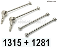 Wltoys 144002 Upgrade Parts 2pcs Cardan shaft and 2pcs Dog Bones.1315 + 1281.Wltoys 144002 1/14 Parts, Wltoys 44002 RC Car Parts.