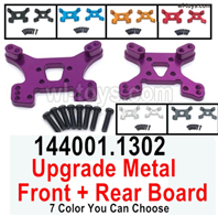 Wltoys 144002 Upgrade Parts Metal Front and Rear Shock absorber board.7 Color you can choose.Wltoys 144002 1/14 Parts, Wltoys 44002 RC Car Parts.
