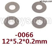 Wltoys 144002 Parts-12428.066 Flat washers.Total 4PCS. The size is 12X5.2X0.2mm.Wltoys 144002 1/14 Parts, Wltoys 44002 RC Car Parts.