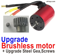Wltoys 144002 Upgrade Parts Brushless motor and Upgrade Steel motor.Wltoys 144002 1/14 Parts, Wltoys 44002 RC Car Parts.