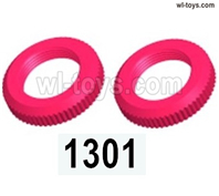 Wltoys 144002 Parts-Spring seat assembly.2pcs.14X3mm.144001.1301.Wltoys 144002 1/14 Parts, Wltoys 44002 RC Car Parts.