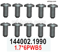 Wltoys 144002 screws Parts-1.7X6PWB5 Screw set-144002.1990.Total 10pcs.Wltoys 144002 1/14 Parts, Wltoys 44002 RC Car Parts.