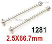 Wltoys 144010 Dog Bone(2pcs)-2.5x66.7mm-144010.1281,Wltoys 144010 1/14 Parts,Wltoys 144010 RC Car Parts