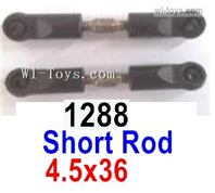 Wltoys 144010 Short rod assembly(2pcs)-4.5x36-144010.1288,Wltoys 144010 1/14 Parts,Wltoys 144010 RC Car Parts