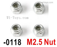 Wltoys 144010 M2.5 Locknut Set.12428-01187.The nut's size is M3..Wltoys 144010 1/14 Locknut Parts