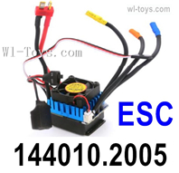 Wltoys 144010 Upgrade Brushless ESC 45A current with fan.144010.2005