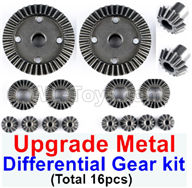Wltoys 184012 Parts-18-05 Upgrade All metal Differential Gear kit(Total 16pcs),Wltoys 184012 Rc Racing Car Truck Spare Parts,High speed Wltoys 184012 1:18 Scale 4wd,2.4G Spare Parts Accessories,F1 184012 On Road Drift Racing Truck Car Parts