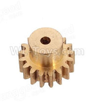 Wltoys 184012 Parts-19-01 Copper motor Gear(1pcs)-0.7 Modulus-17 Teeth,Wltoys 184012 Rc Racing Car Truck Spare Parts,High speed Wltoys 184012 1:18 Scale 4wd,2.4G Spare Parts Accessories,F1 184012 On Road Drift Racing Truck Car Parts