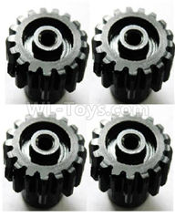 Wltoys 184012 Parts-19-04 Upgrade motor Gear(4pcs)-0.7 Modulus-17 Teeth-Black,Wltoys 184012 Rc Racing Car Truck Spare Parts,High speed Wltoys 184012 1:18 Scale 4wd,2.4G Spare Parts Accessories,F1 184012 On Road Drift Racing Truck Car Parts