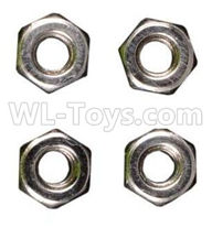 Wltoys 184012 Parts-49 A949-49 M3 Anti-loose Screw nut(4pcs),Wltoys 184012 Rc Racing Car Truck Spare Parts,High speed Wltoys 184012 1:18 Scale 4wd,2.4G Spare Parts Accessories,F1 184012 On Road Drift Racing Truck Car Parts