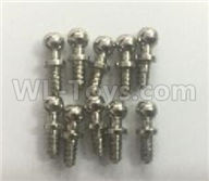 Wltoys 184012 Parts-51 A949-46 Ball head screw(10pcs)-10.8X4mm,Wltoys 184012 Rc Racing Car Truck Spare Parts,High speed Wltoys 184012 1:18 Scale 4wd,2.4G Spare Parts Accessories,F1 184012 On Road Drift Racing Truck Car Parts