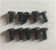 Wltoys 184012 Parts-53-02 184012.0945 Cross flat head mechanical screw(10pcs)-3x6MM,Wltoys 184012 Rc Racing Car Truck Spare Parts,High speed Wltoys 184012 1:18 Scale 4wd,2.4G Spare Parts Accessories,F1 184012 On Road Drift Racing Truck Car Parts
