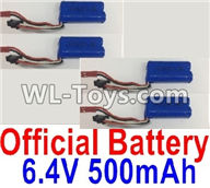 Wltoys 18402 6.4V 500mAh battery(4pcs),Wltoys 18402 RC Crawler Car Spare Parts Replacement Accessories,1:18 18402 4wd rc rock racing car Parts,On Road Drift Racing Truck Car Parts