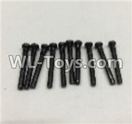 Wltoys 18402 Round Head self tapping screws(M2x19)-10pcs,Wltoys 18402 RC Crawler Car Spare Parts Replacement Accessories,1:18 18402 4wd rc rock racing car Parts,On Road Drift Racing Truck Car Parts