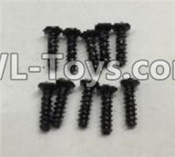 Wltoys 18403 A949-39 Round Head self tapping screws(M2x7)-10pcs,Wltoys 18403 RC Crawler Car Spare Parts Replacement Accessories,1:18 18403 4wd rc rock racing car Parts,On Road Drift Racing Truck Car Parts