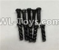 Wltoys 18403 A303-30 Round Head machine screws(M2.5x10)-10pcs,Wltoys 18403 RC Crawler Car Spare Parts Replacement Accessories,1:18 18403 4wd rc rock racing car Parts,On Road Drift Racing Truck Car Parts
