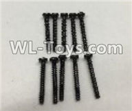 Wltoys 18403 A949-41 Round Head self tapping screws(M2x16)-10pcs,Wltoys 18403 RC Crawler Car Spare Parts Replacement Accessories,1:18 18403 4wd rc rock racing car Parts,On Road Drift Racing Truck Car Parts