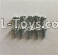 Wltoys 18403 Round Head self tapping screws(M2x4)-10pcs,Wltoys 18403 RC Crawler Car Spare Parts Replacement Accessories,1:18 18403 4wd rc rock racing car Parts,On Road Drift Racing Truck Car Parts