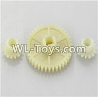 Wltoys 18404 Spare 23 A949-24 Reduction gear with 2 small gear,Wltoys 18404 RC Crawler Car Spare Parts Replacement Accessories,1:18 18404 4wd RC rock racing car Parts,On Road Drift Racing Truck Car Parts