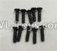 Wltoys 18405 A949-39 Round Head self tapping screws(M2x7)-10pcs,Wltoys 18405 RC Crawler Car Spare Parts Replacement Accessories,1:18 18405 4wd RC rock racing car Parts,On Road Drift Racing Truck Car Parts