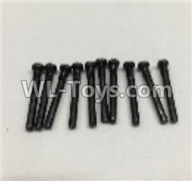 Wltoys 18405 Round Head self tapping screws(M2x19)-10pcs,Wltoys 18405 RC Crawler Car Spare Parts Replacement Accessories,1:18 18405 4wd RC rock racing car Parts,On Road Drift Racing Truck Car Parts