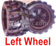 Wltoys 18409 Whole Left wheel unit(Include the Wheel hub,tire lether)-2 set,Wltoys 18409 RC Crawler Car Spare Parts Replacement Accessories,1:18 18409 4wd RC rock racing car Parts,On Road Drift Racing Truck Car Parts
