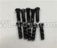 Wltoys 18409 A303-30 Round Head machine screws(M2.5x10)-10pcs,Wltoys 18409 RC Crawler Car Spare Parts Replacement Accessories,1:18 18409 4wd RC rock racing car Parts,On Road Drift Racing Truck Car Parts