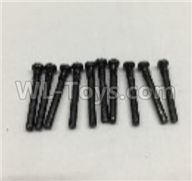 Wltoys 18409 Round Head self tapping screws(M2x19)-10pcs,Wltoys 18409 RC Crawler Car Spare Parts Replacement Accessories,1:18 18409 4wd RC rock racing car Parts,On Road Drift Racing Truck Car Parts