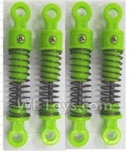 Wltoys 18428-B Front and Rear Shock Absorbers(Total 4pcs)-Green,Wltoys 18428-B RC Car Spare Parts Replacement Accessories,1:18 Scale 4wd,2.4G 18428-B RC racing car Parts,On Road Drift Racing Truck Car Parts