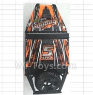 Wltoys 18428-B Climbing car shell,Car canopy-Orange,Wltoys 18428-B RC Car Spare Parts Replacement Accessories,1:18 Scale 4wd,2.4G 18428-B RC racing car Parts,On Road Drift Racing Truck Car Parts