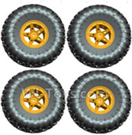 Wltoys 18428-B Wheel unit(4pcs)-Orange,Wltoys 18428-B RC Car Spare Parts Replacement Accessories,1:18 Scale 4wd,2.4G 18428-B RC racing car Parts,On Road Drift Racing Truck Car Parts