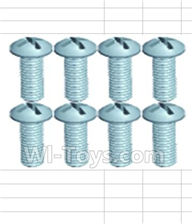 Wltoys 18428-B Round head self-tapping screws(8pcs)-M1.7X4,Wltoys 18428-B RC Car Spare Parts Replacement Accessories,1:18 Scale 4wd,2.4G 18428-B RC racing car Parts,On Road Drift Racing Truck Car Parts