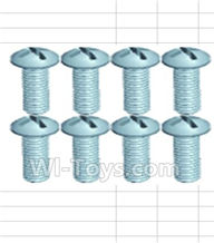 Wltoys 18428-B Pan head screws(8pcs)-M2.3X6-(For Wheel),Wltoys 18428-B RC Car Spare Parts Replacement Accessories,1:18 Scale 4wd,2.4G 18428-B RC racing car Parts,On Road Drift Racing Truck Car Parts