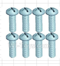 Wltoys 18428-B Pan head Lower half teeth screws(8pcs)-M2.3X8,Wltoys 18428-B RC Car Spare Parts Replacement Accessories,1:18 Scale 4wd,2.4G 18428-B RC racing car Parts,On Road Drift Racing Truck Car Parts