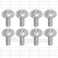 Wltoys 18428-B Pan head screws with Tape(8pcs)-M2.6X6 PWB,Wltoys 18428-B RC Car Spare Parts Replacement Accessories,1:18 Scale 4wd,2.4G 18428-B RC racing car Parts,On Road Drift Racing Truck Car Parts