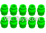Wltoys 18429 Green Ball-head unit(10pcs),Wltoys 18429 RC Car Spare Parts Replacement Accessories,1:18 Scale 4wd,2.4G 18429 rc racing car Parts,On Road Drift Racing Truck Car Parts