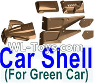 Wltoys 18429 The left and Right Body shell cover& Left and Right Tail wing-Green,Wltoys 18429 RC Car Spare Parts Replacement Accessories,1:18 Scale 4wd,2.4G 18429 rc racing car Parts,On Road Drift Racing Truck Car Parts
