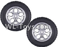 Wltoys 18429 Whole wheel unit(2 set)-Black,Wltoys 18429 RC Car Spare Parts Replacement Accessories,1:18 Scale 4wd,2.4G 18429 rc racing car Parts,On Road Drift Racing Truck Car Parts