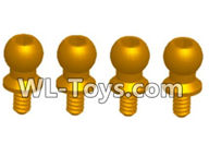 Wltoys 18429 Ball-head Screw Assembly (4.5X9.2)-4pcs,Wltoys 18429 RC Car Spare Parts Replacement Accessories,1:18 Scale 4wd,2.4G 18429 rc racing car Parts,On Road Drift Racing Truck Car Parts